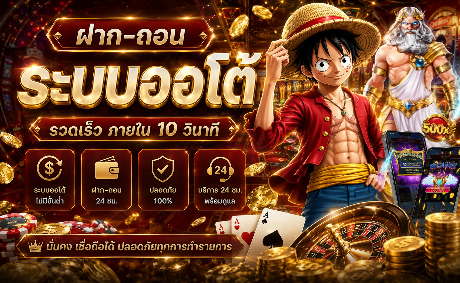 จุดเด่นของ REDKONG89 ฝากถอนอัตโนมัติ เกมลิขสิทธิ์แท้